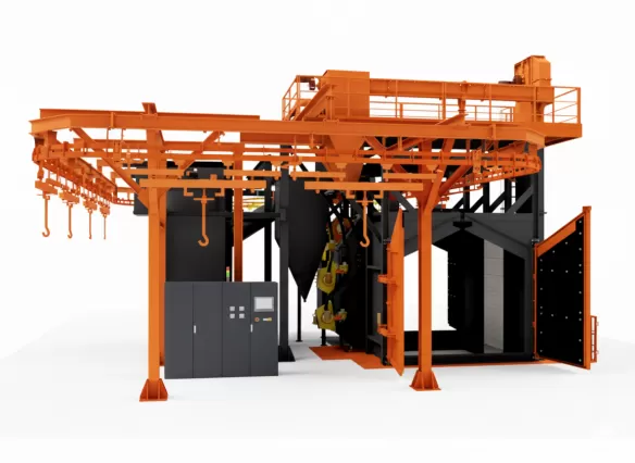 continuous shot blasting machine