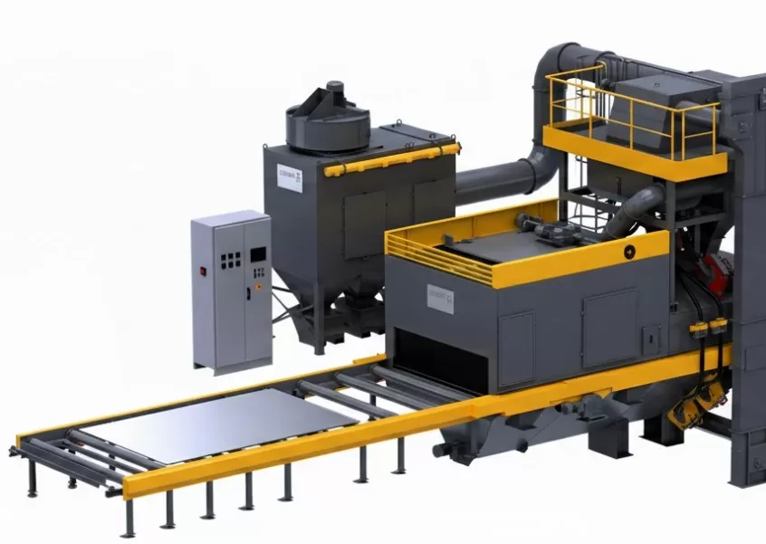 tunnel type shot blasting machine